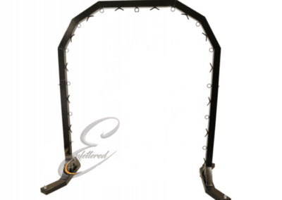 Enfeteered bondage sling board frame
