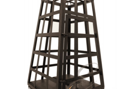 Enfettered suspension cage