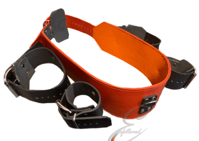 Enfettered Leather arm to chest strap