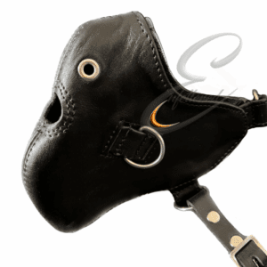 Enfettered Padded Simple Muzzle Hole and Tie Rings Ready Now