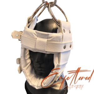 Enfettered Padded Leather Predicament  Miranda Head Cuff